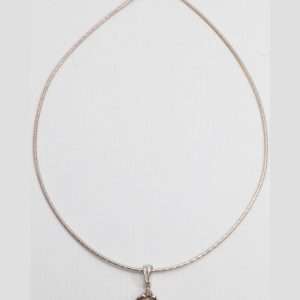 Silver Necklace with Pearl Pendant made by ARTEMANOS