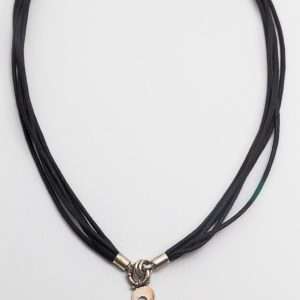 Color Cords Necklace with Filigree Charm made by