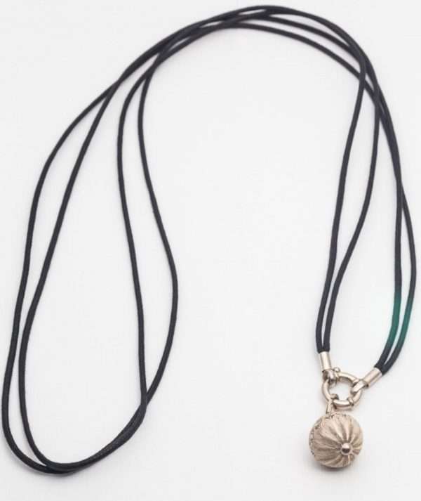 Color Cords Necklace with Filigree Charm made by