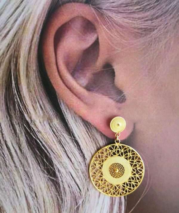 Statement Pendants in GoldPlated Filigree made by ARTEMANOS