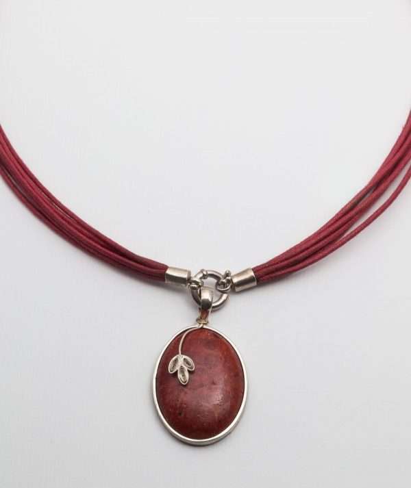 Color Cords Necklace in Red made by ARTEMANOS