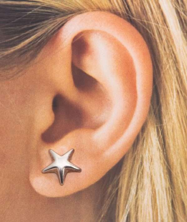 Silver Stars Earrings made by ARTEMANOS