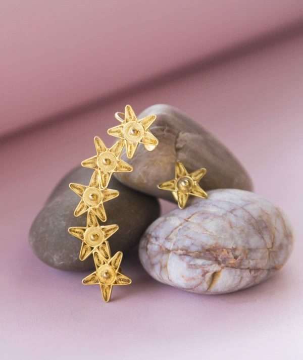 Goldplated Filigree Earcuff made by ARTEMANOS