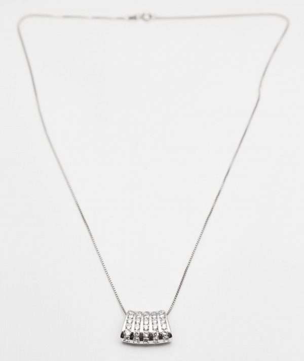 Sterling Silver Necklace with ZS Pendant made by ARTEMANOS