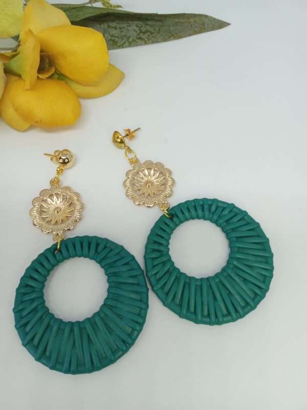 Magnolia Hoop Earrings for Women made by ARTEMANOS