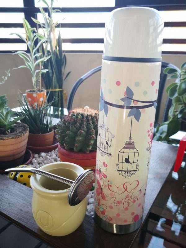 Metal Thermo Bottle and Mate Cup made by ARTEMANOS